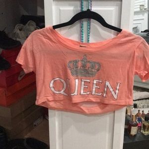 Queen Band crop top